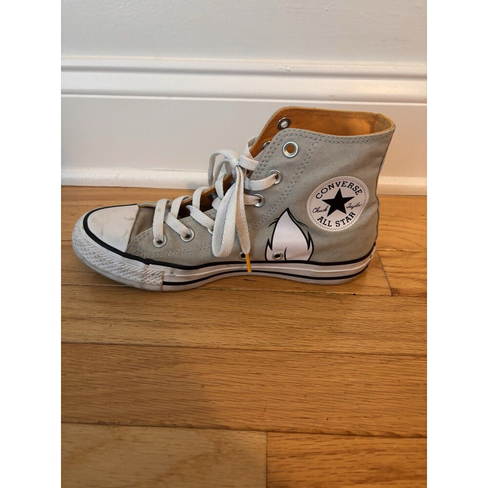 Converse x Looney Tunes Bugs Bunny Chuck Taylor High Top Gray Mens 5 W7 - Picture 7 of 12